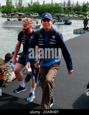 Montreal, Kanada. Juni 2024. 08.06.2024, Circuit Gilles-Villeneuve, Montreal, FORMEL 1 AWS GRAND PRIX DU CANADA 2024, im Bild Alexander Albon (GBR), Williams Racing Credit: dpa/Alamy Live News Stockfoto