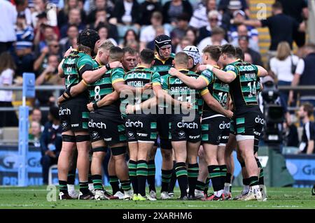 Twickenham, Vereinigtes Königreich. Juni 2024. Gallagher Premiership Rugby Finale. Northampton Saints V Bath Rugby. Twickenham Stadium. Twickenham . Das Turnier in Northampton während des Gallagher Premiership Rugby Finales zwischen Northampton Saints und Bath Rugby. Quelle: Sport In Pictures/Alamy Live News Stockfoto