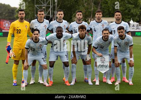 UNE 08, 2024. Lissabon, Portugal. Portugal Starterteam für das internationale Freundschaftsspiel, Portugal gegen Kroatien Credit: Alexandre de Sousa/Alamy Live News Stockfoto