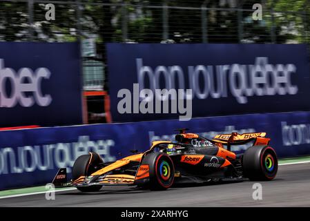 Montreal, Kanada. Juni 2024. Oscar Piastri (aus) McLaren MCL38. 08.06.2024. Formel-1-Weltmeisterschaft, Rd 9, Grand Prix Von Kanada, Montreal, Kanada, Qualifizierender Tag. Das Foto sollte lauten: XPB/Alamy Live News. Stockfoto