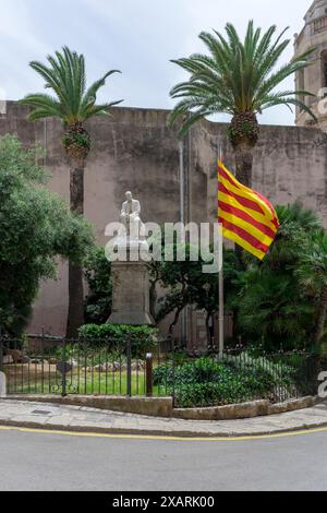 Plac de l'Ajuntament in Sitges bei Barcelona/Spanien Stockfoto