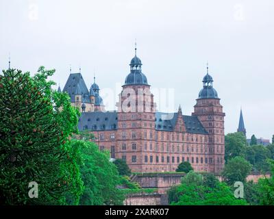 Schloss Johannisburg in Aschaffenburg Stockfoto