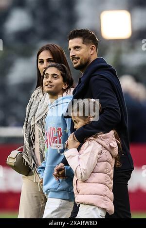 Brüssel, Belgien Juni 2024. Kevin Mirallas aus Belgien, dargestellt während eines Freundschaftsspiels zwischen der belgischen Fußballnationalmannschaft Red Devils und der luxemburgischen Nationalmannschaft im King Baudouin Stadion (Stade ROI Baudouin - Koning Boudewijnstadion), Samstag, den 08. Juni 2024 in Brüssel. Die Red Devils bereiten sich auf die bevorstehende Europameisterschaft 2024 in Deutschland vor. BELGA FOTO BRUNO FAHY Credit: Belga News Agency/Alamy Live News Stockfoto