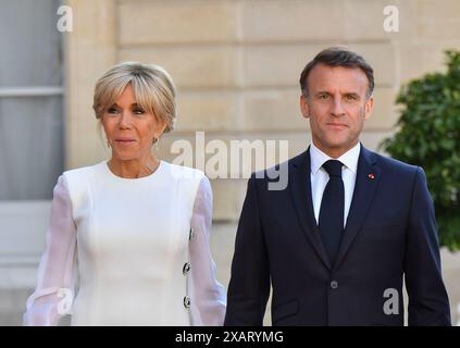 Paris, Frankreich. Juni 2024. Frankreich, Paris, 08.06.2024. Staatsessen zum Besuch von Präsident Joe Biden. francois pauletto/Alamy Live News Stockfoto