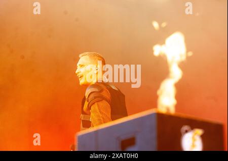 Göteborg, Schweden. Juni 2024. Newkid tritt am 8. Juni 2024 bei einem Konzert im Liseberg Stora Scen in Göteborg auf. Quelle: PS Photo / Alamy Live News Stockfoto