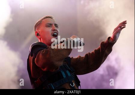 Göteborg, Schweden. Juni 2024. Newkid tritt am 8. Juni 2024 bei einem Konzert im Liseberg Stora Scen in Göteborg auf. Quelle: PS Photo / Alamy Live News Stockfoto