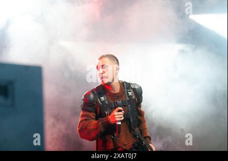 Göteborg, Schweden. Juni 2024. Newkid tritt am 8. Juni 2024 bei einem Konzert im Liseberg Stora Scen in Göteborg auf. Quelle: PS Photo / Alamy Live News Stockfoto