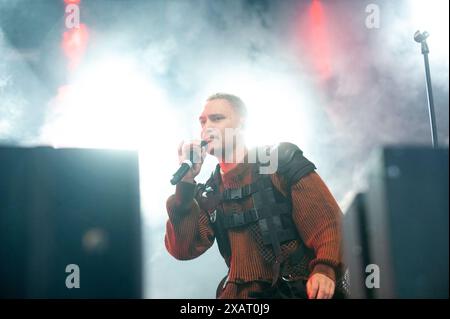 Göteborg, Schweden. Juni 2024. Newkid tritt am 8. Juni 2024 bei einem Konzert im Liseberg Stora Scen in Göteborg auf. Quelle: PS Photo / Alamy Live News Stockfoto