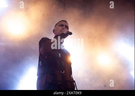 Göteborg, Schweden. Juni 2024. Newkid tritt am 8. Juni 2024 bei einem Konzert im Liseberg Stora Scen in Göteborg auf. Quelle: PS Photo / Alamy Live News Stockfoto