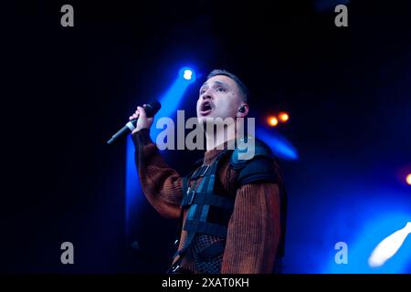 Göteborg, Schweden. Juni 2024. Newkid tritt am 8. Juni 2024 bei einem Konzert im Liseberg Stora Scen in Göteborg auf. Quelle: PS Photo / Alamy Live News Stockfoto