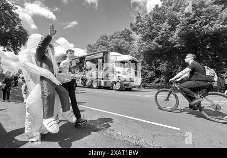 Karnevalsparade in Long Eaton, Derbyshire, Großbritannien 2024 Stockfoto