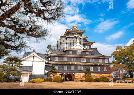 Okayama Castle in Okayama, Japan, ist tagsüber. Stockfoto