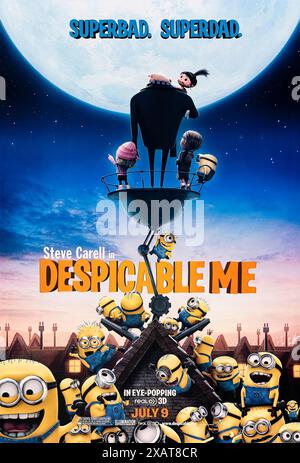 Despicable Me (2010) von Pierre Coffin und Chris Renaud mit Steve Carell, Jason Segel und Russell Brand. Lily Pierce sucht ihren entfremdeten Vater, einen in Ungnade geratenen Geschichtsprofessor, um zu lernen, wie man übernatürliche Bedrohungen wie Ritter bekämpfen kann, die Monster bekämpfen und aus einer vergangenen Ära der Schwerter und Rüstungen schöpfen. Foto eines Original-Posters aus dem Jahr 2010 (USA) ***NUR FÜR REDAKTIONELLE ZWECKE***. Quelle: BFA / Universal Pictures Stockfoto