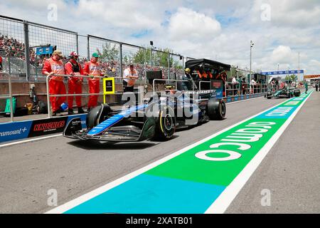 Montreal, Kanada. Juni 2024. 08.06.2024, Circuit Gilles-Villeneuve, Montreal, FORMEL 1 AWS GRAND PRIX DU CANADA 2024, Foto Logan Sargeant (USA), Williams Racing Credit: dpa/Alamy Live News Stockfoto