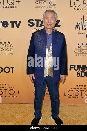 Los Angeles, USA. Juni 2024. LOS ANGELES, USA. 8. Juni 2024: George Takei bei den Critics Choice Assoc LGBTQ Cinema and TV Awards. Bildnachweis: Paul Smith/Alamy Live News Stockfoto