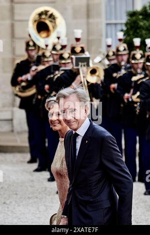 Antonin Burat/Le Pictorium - Staatsbesuch von US-Präsident Joe Biden in Frankreich. Juni 2024. Frankreich/Paris - Bernard Arnault während eines Staatsessens im Elysee Palace in Paris am 8. Juni 2024 im Rahmen eines Staatsbesuchs von US-Präsident Joe Biden. Quelle: LE PICTORIUM/Alamy Live News Stockfoto