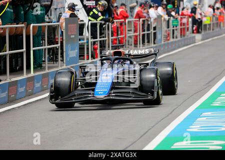 Montreal, Kanada. Juni 2024. 08.06.2024, Circuit Gilles-Villeneuve, Montreal, FORMEL 1 AWS GRAND PRIX DU CANADA 2024, im Bild Alexander Albon (GBR), Williams Racing Credit: dpa/Alamy Live News Stockfoto