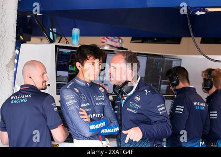 Montreal, Kanada. Juni 2024. 08.06.2024, Circuit Gilles-Villeneuve, Montreal, FORMEL 1 AWS GRAND PRIX DU CANADA 2024, im Bild Alexander Albon (GBR), Williams Racing Credit: dpa/Alamy Live News Stockfoto