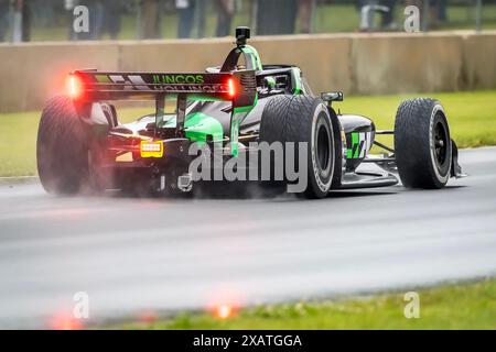 Elkhart Lake, Wi, USA. Juni 2024. Ersatzfahrer NOLAN SIEGEL (78) aus Palo Alto, Kalifornien, qualifiziert sich für den XPEL Grand Prix auf der Road America in Elkhart Lake, WI. (Kreditbild: © Walter G. Arce Sr./ASP via ZUMA Press Wire) NUR REDAKTIONELLE VERWENDUNG! Nicht für kommerzielle ZWECKE! Stockfoto