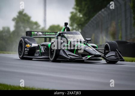 Elkhart Lake, Wi, USA. Juni 2024. Ersatzfahrer NOLAN SIEGEL (78) aus Palo Alto, Kalifornien, qualifiziert sich für den XPEL Grand Prix auf der Road America in Elkhart Lake, WI. (Kreditbild: © Walter G. Arce Sr./ASP via ZUMA Press Wire) NUR REDAKTIONELLE VERWENDUNG! Nicht für kommerzielle ZWECKE! Stockfoto