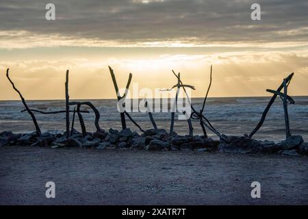 Hokitika Beach - Neuseeland Stockfoto