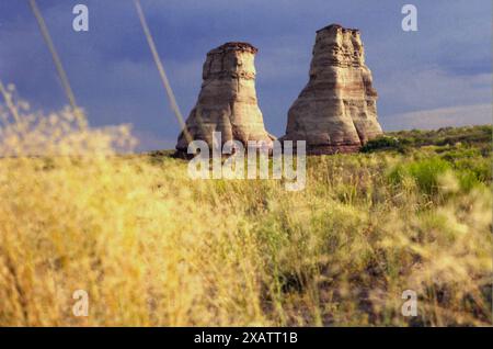 Die Elephant's Feet natürlichen Felsformationen in Tonalea, Arizona, USA, um 1992 Stockfoto