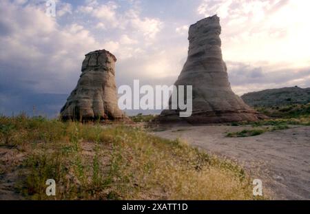 Die Elephant's Feet natürlichen Felsformationen in Tonalea, Arizona, USA, um 1992 Stockfoto