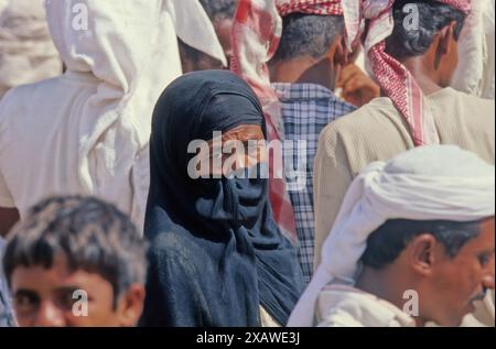 Der Markt in Tihama ist die Küstenebene des Roten Meeres der Arabischen Halbinsel vom Golf von Aqaba bis zum Bab el Mandeb Stockfoto