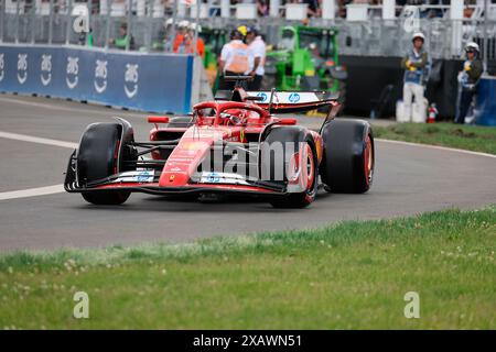 Montreal, Kanada. Juni 2024. 08.06.2024, Circuit Gilles-Villeneuve, Montreal, FORMEL 1 AWS GRAND PRIX DU CANADA 2024, im Bild Charles Leclerc (MCO), Scuderia Ferrari HP/dpa/Alamy Live News Stockfoto