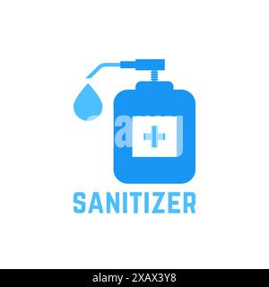 Antibakterielle Desinfektionsmittel wie Hygiene-Symbol Stock Vektor