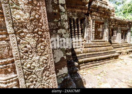 Wat Pho (oder Wat Phu) Tempel UNESCO-Welterbe Ruine, Champasak, Laos Stockfoto