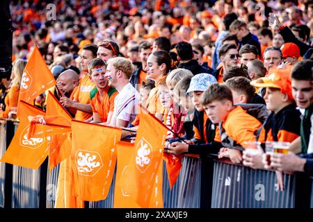 ROTTERDAM, 06.06.2024, Stadion de Kuip, Freundschaftsspiel zwischen den Niederlanden und Kanada, Fans Stockfoto