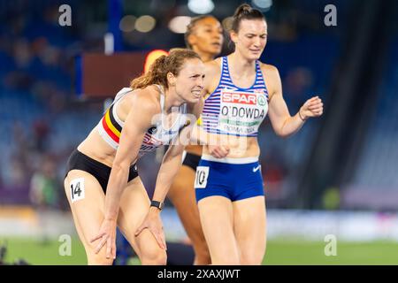 ROM, ITALIEN - 8. JUNI: Noor Vidts aus Belgien tritt 800 am 2. Tag der Leichtathletik-Europameisterschaft Rom 2024 im Stadio Olimpico am 8. Juni 2024 in Rom an. (Foto: Joris Verwijst/BSR Agency) Stockfoto