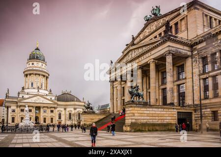 Konzerthaus und Deutscher Dom. Gendarmenmarkt. Berlin, Deutschland, europa Stockfoto