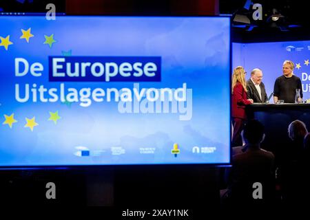 Niederlande. Juni 2024. DEN HAAG - Joris Luyendijk am Abend der europäischen Ergebnisse der Wahlen zum Europäischen Parlament in Nieuwspoort. Sonntag war der letzte Tag der Abstimmung in Europa. ANP ROBIN UTRECHT niederlande Out - belgien Out Credit: ANP/Alamy Live News Stockfoto