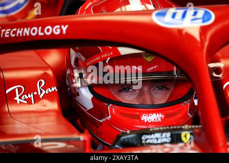 Montreal, Kanada. Juni 2024. Charles Leclerc (MON) Ferrari. Formel-1-Weltmeisterschaft, Rd 9, großer Preis von Kanada, Sonntag, 9. Juni 2024. Montreal, Kanada. Quelle: James Moy/Alamy Live News Stockfoto