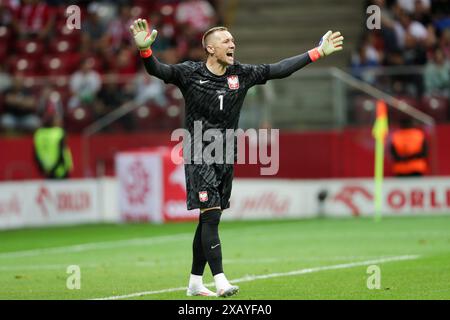 Lukasz Skorupski aus Polen wurde während des Freundschaftsspiels zwischen Polen und der Ukraine bei PEG Narodowy gesehen. Endpunktzahl: Polen 3:1 Ukraine. Stockfoto