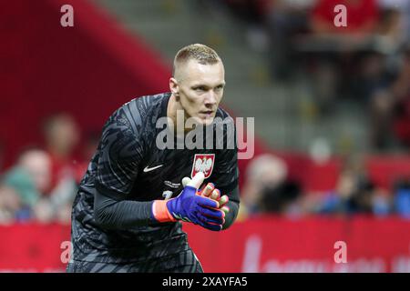 Lukasz Skorupski von Polen im Spiel zwischen Polen und der Ukraine bei PEG Narodowy. Endpunktzahl: Polen 3:1 Ukraine. Stockfoto