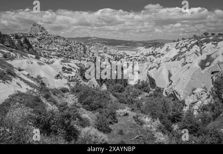 Blick in das Taubental in der Nähe von Uchisar. Stockfoto