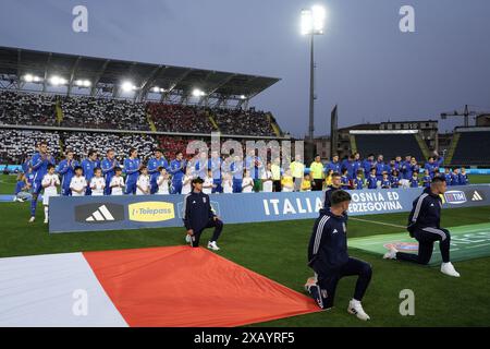 Empoli, Italien. Juni 2024. Stellen Sie sich während des Freundschaftsspiels 2024 zwischen Italien und Bosnien und Herzegowina im Carlo Castellani Stadion - Sport, Fußball - Empoli, Italien - Sonntag, 8. Juni 2024 (Foto: Massimo Paolone/LaPresse) Foto: LaPresse/Alamy Live News Stockfoto