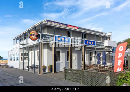 The Pier Hotel, Avoca Street, Kaikōura, Canterbury, Südinsel, Neuseeland Stockfoto