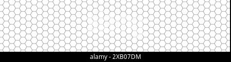 Wabenmuster mit Sechseck-Netz. Textur Bienenkamm Gitter. Illustration des flachen Vektors auf weißem Hintergrund isoliert. Stock Vektor