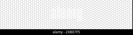 Wabenmuster mit Sechseck-Netz. Textur Bienenkamm Gitter. Illustration des flachen Vektors auf weißem Hintergrund isoliert. Stock Vektor
