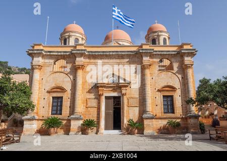 Europa, Griechenland, Kreta, Akrotiri. Kloster Agia Triada (Heilige Dreifaltigkeit). Stockfoto