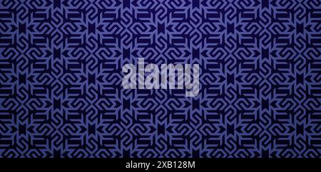 Abstrakte geometrische Muster mit Streifen blauer Hintergründe für dekorativen Hintergrund können Tapeten, Musterfüllungen, Webseiten, Oberflächenstrukturen verwendet werden Stock Vektor