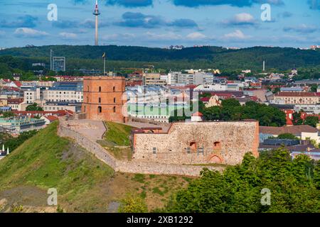 Gediminas Castle Tower in Vilnius, Litauen Stockfoto