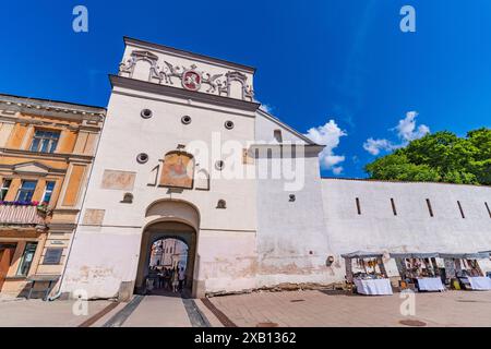 Das Tor der Dämmerung, ein Stadttor in Vilnius, Litauen Stockfoto