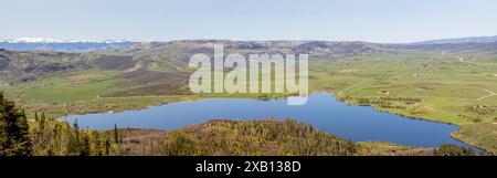 Illinois River Overlook auf der State HW 14 in Colorado Stockfoto