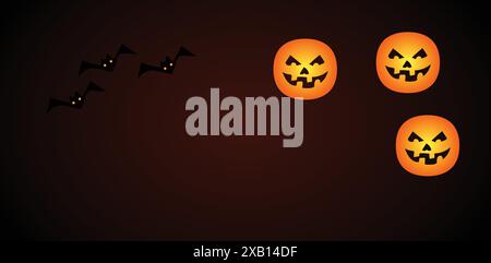 Bunte Halloween-Freuden-Hintergrundillustration Inspiration Stock Vektor