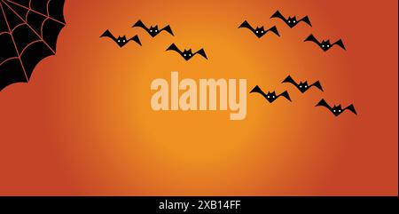 Bunte Halloween-Freuden-Hintergrundillustration Inspiration Stock Vektor